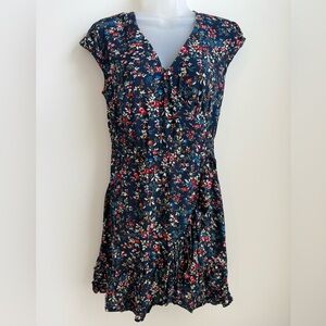 J. Crew Navy Floral Dress - Size 4